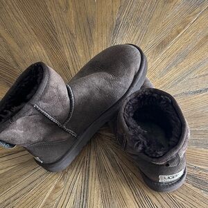 UGG Chocolate Suede Ankle Boots
